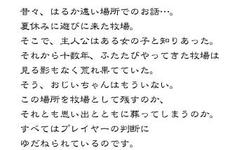 昔々、はるか遠い場所でのお話…